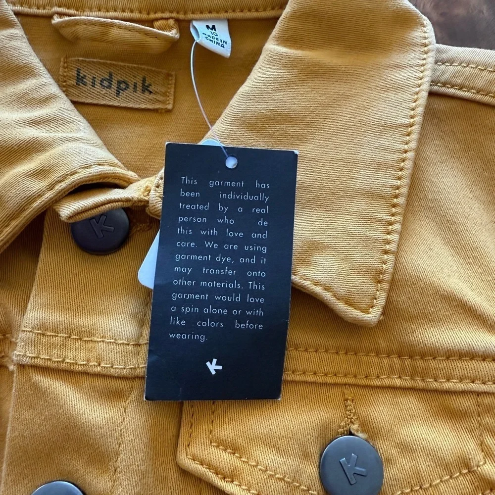 KIDPIK COLORED DENIM JACKET SIZE 10 GIRLS - Picture 5 of 7